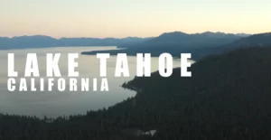 Lake Tahoe aerial view