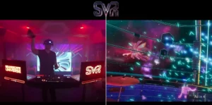 DJ using Soundscape VR technology