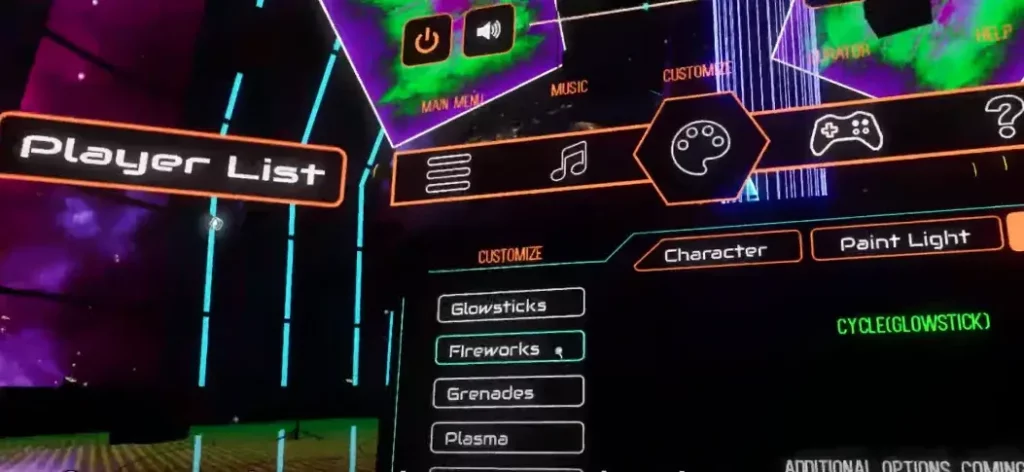 Soundscape VR menu