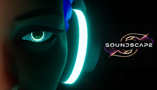 closeup on Soundscape avatar's face wearing a headset