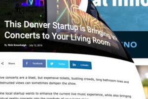 Screenshot of Denver Startup online news article